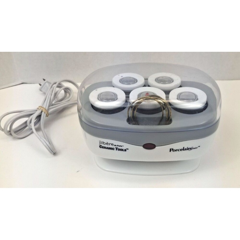 Jilbere Ceramic Tools Porcelain Series 5 Hot Hair Roller Hairsetter with Clips